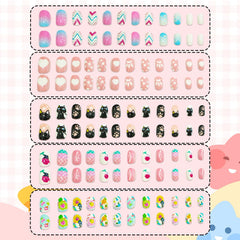Ideal Swan multiple-sizes nails — fits tiny fingers for easy DIY styling.