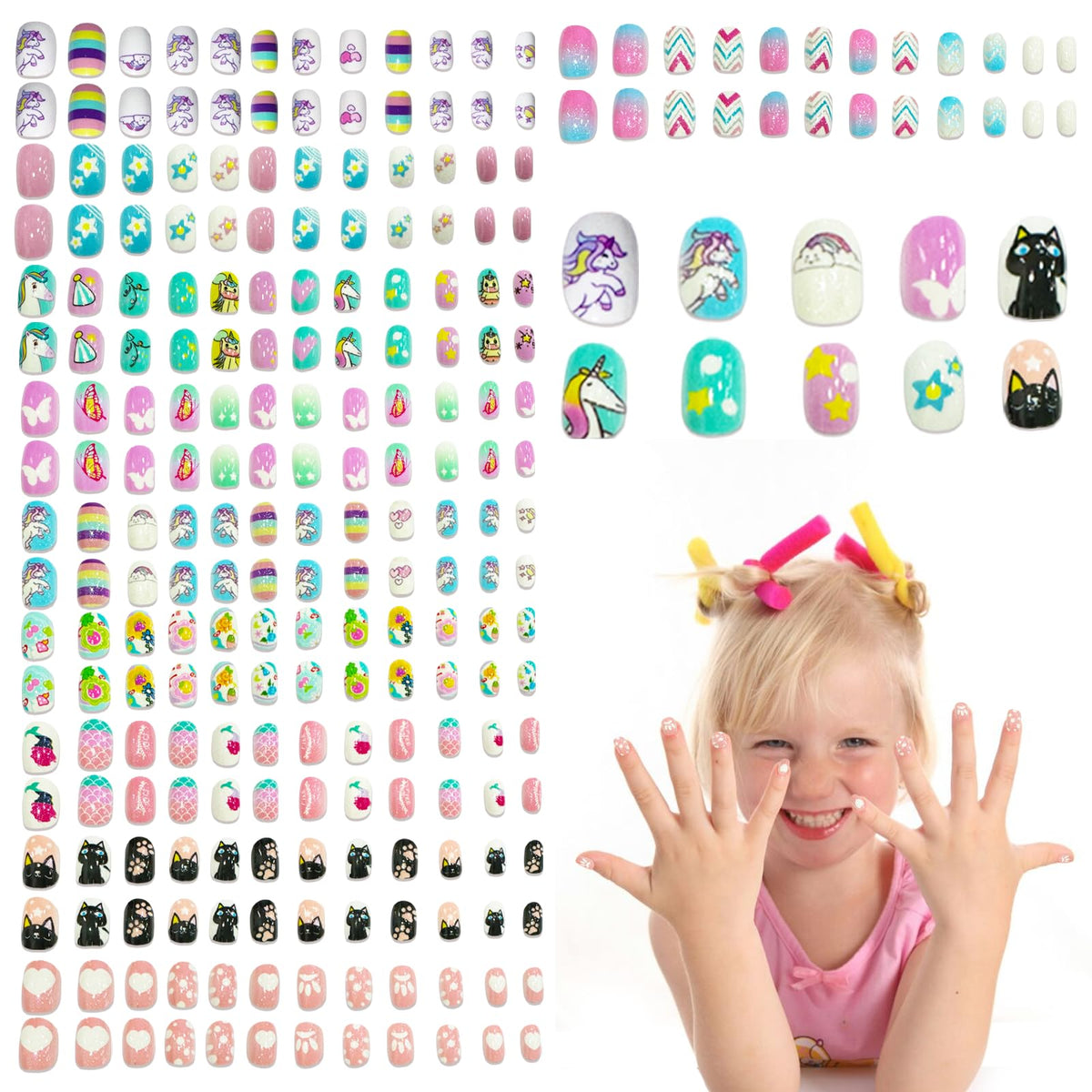 Ideal Swan unicorn-theme nails kit cover — perfect fairy-tale manicure for kids.