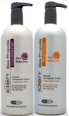 Iden Bee Balanced Shampoo and Conditioner 32oz duo-pack bottle, ideal for everyday cleansing and conditioning.