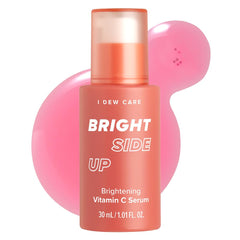 I DEW CARE Bright Side Up serum bottle with pump for easy daily use.