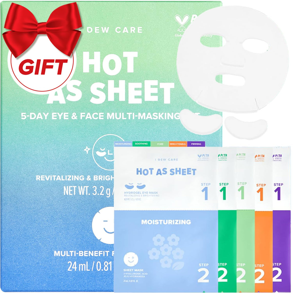 I DEW CARE collagen eye patch with gold and niacinamide for refreshed under-eye look