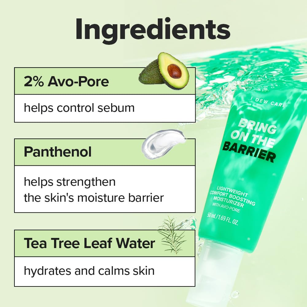 I DEW CARE Bring On The Barrier packaging emphasizes eco-friendly label and cruelty-free standards.