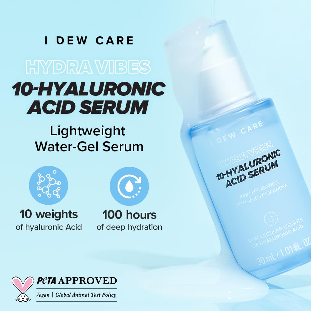 I DEW CARE Hydra Vibes pump shows efficient, fast-absorbing hydration.