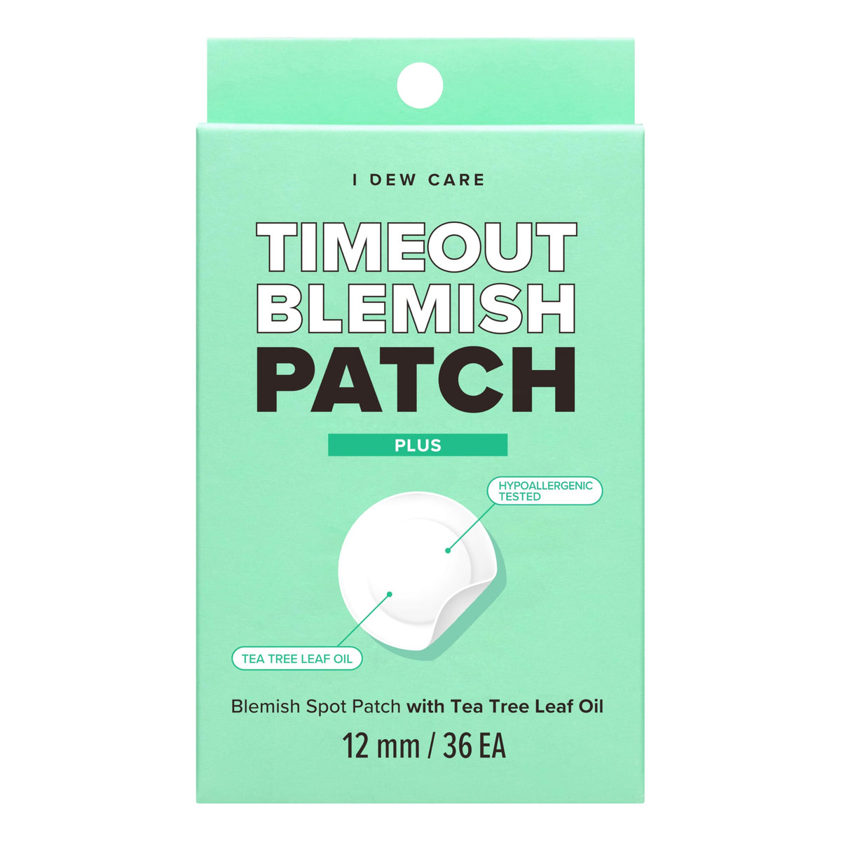 I DEW CARE Timeout Blemish Plus patch on skin absorbs impurities.