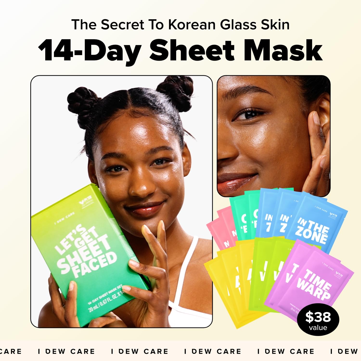 I DEW CARE In the Zone mask calms skin and tightens pores for a refreshed look
