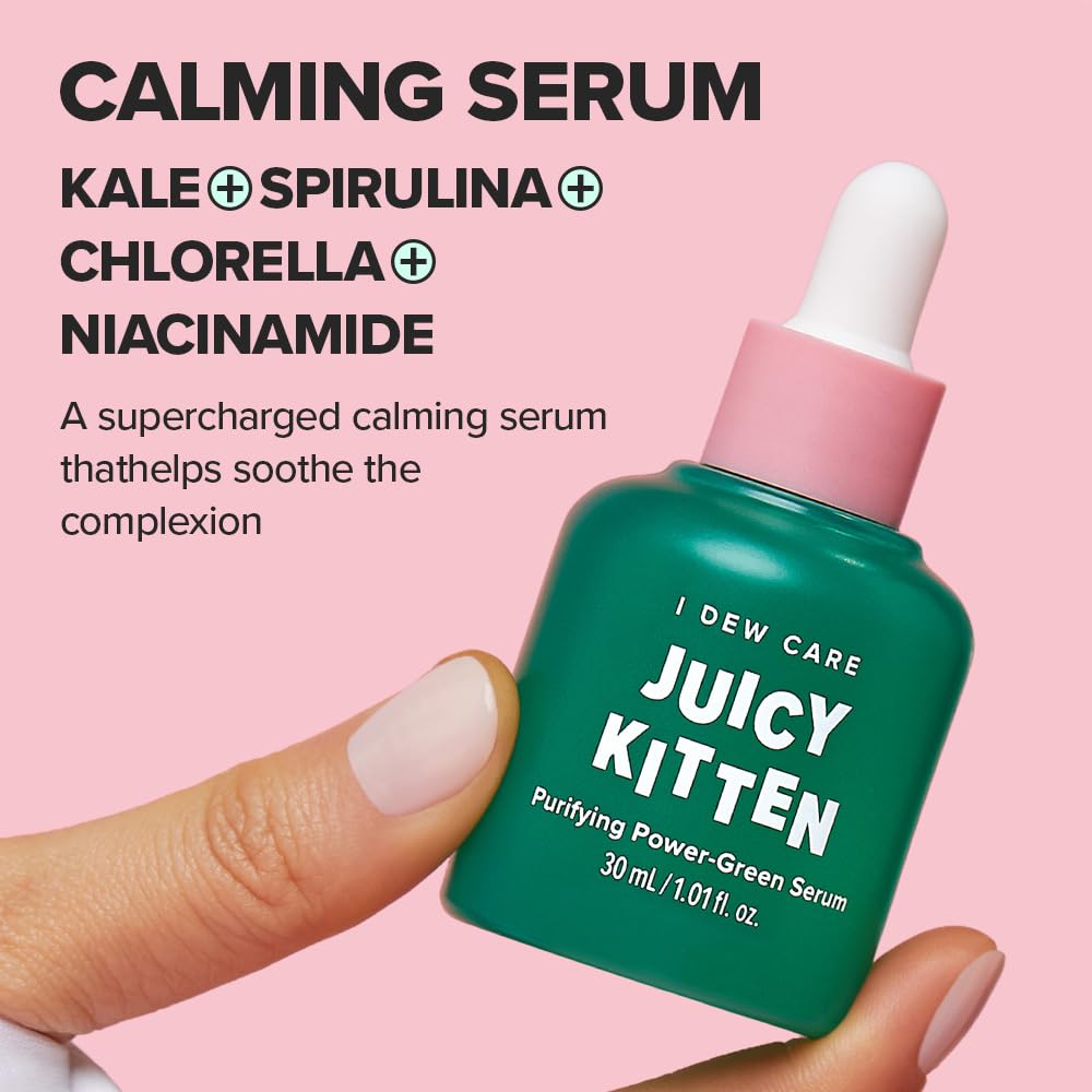 I DEW CARE Juicy Kitten serum pump-dispense for easy daily use.