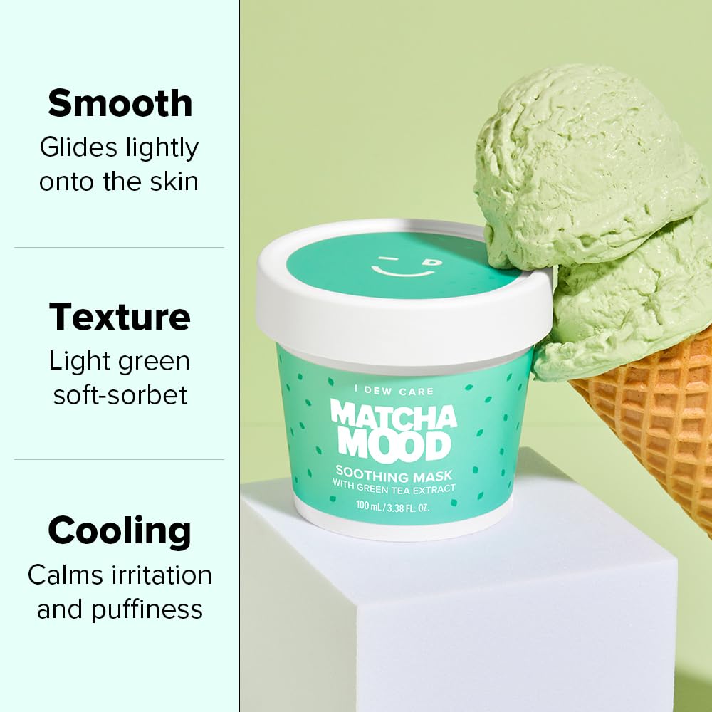 I DEW CARE Matcha Mood rinse reveals refreshed, balanced skin after use