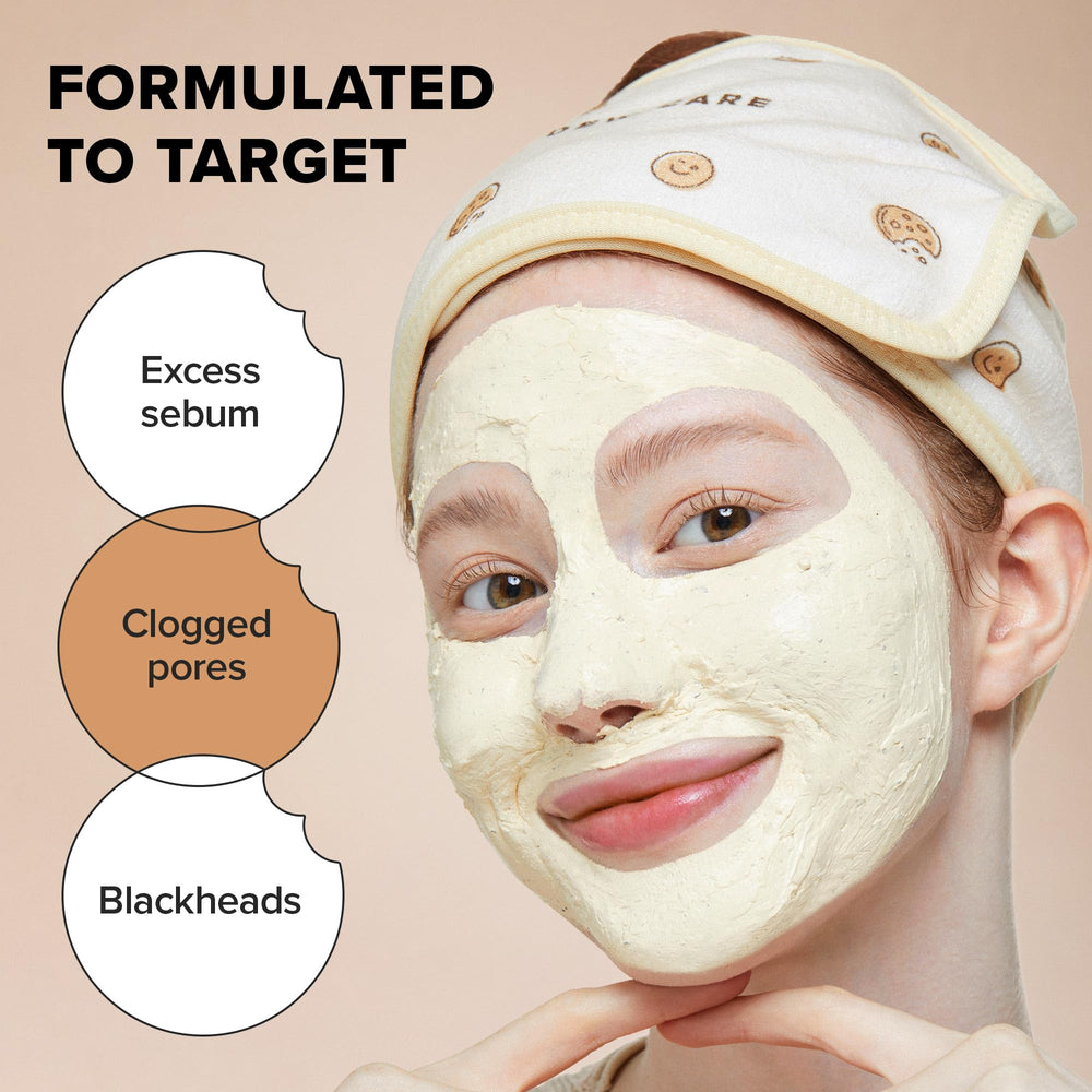 Purifying cocoa seed butter ingredients support clean, refreshed-feeling pores.