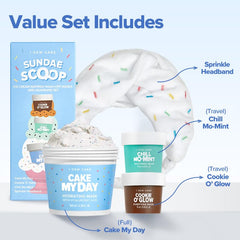 I DEW CARE Sundae Scoop Chill Mo Mint mask helps refine pores with gentle exfoliation