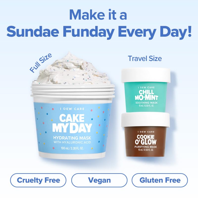 I DEW CARE Sundae Scoop Cookie O Glow mask purifies and moisturizes teen skin