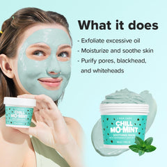 I DEW CARE Chill Mo Mint mask closeup texture highlights soothing mint action.