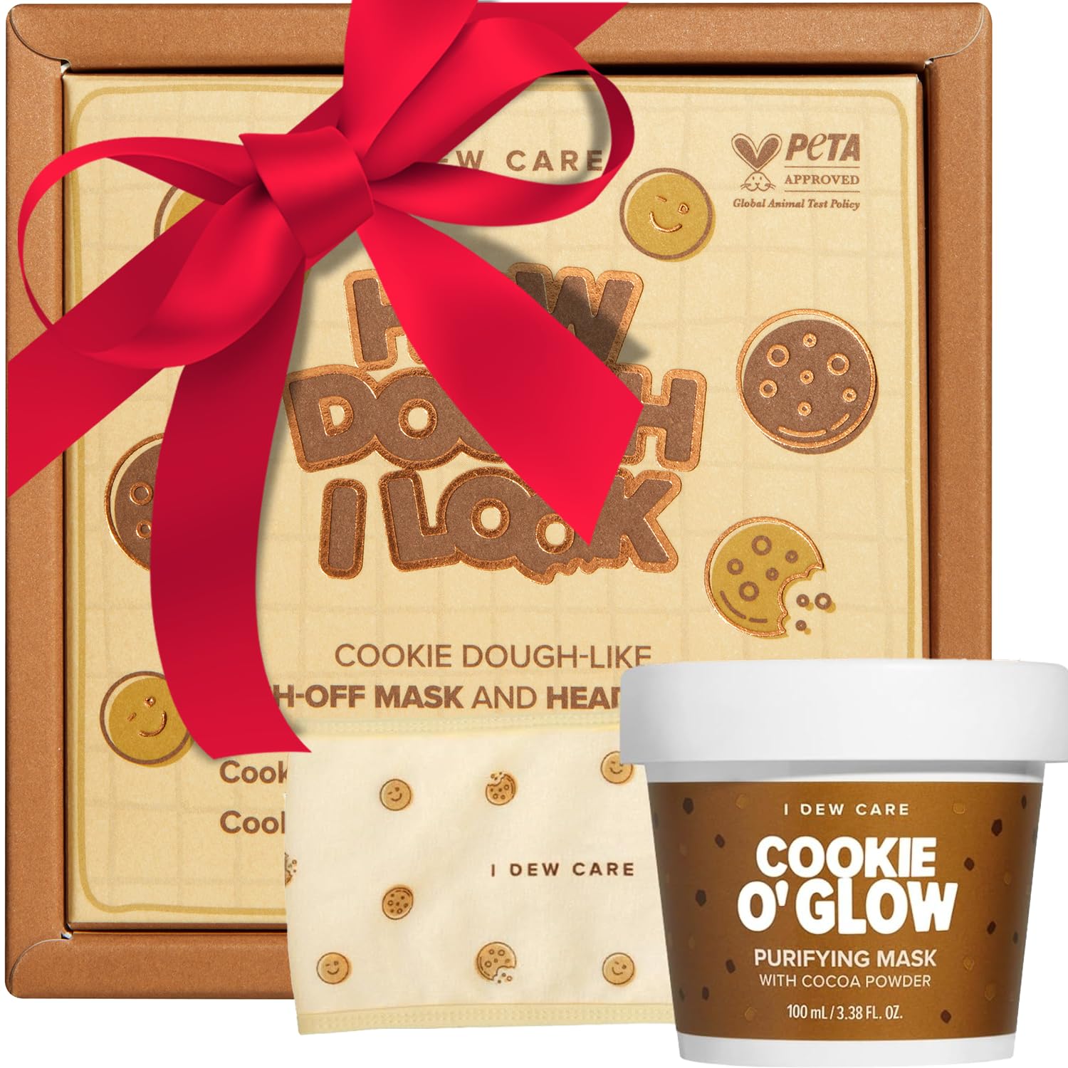 I DEW CARE Cookie O Glow mask jar with creamy, hydrating formula.