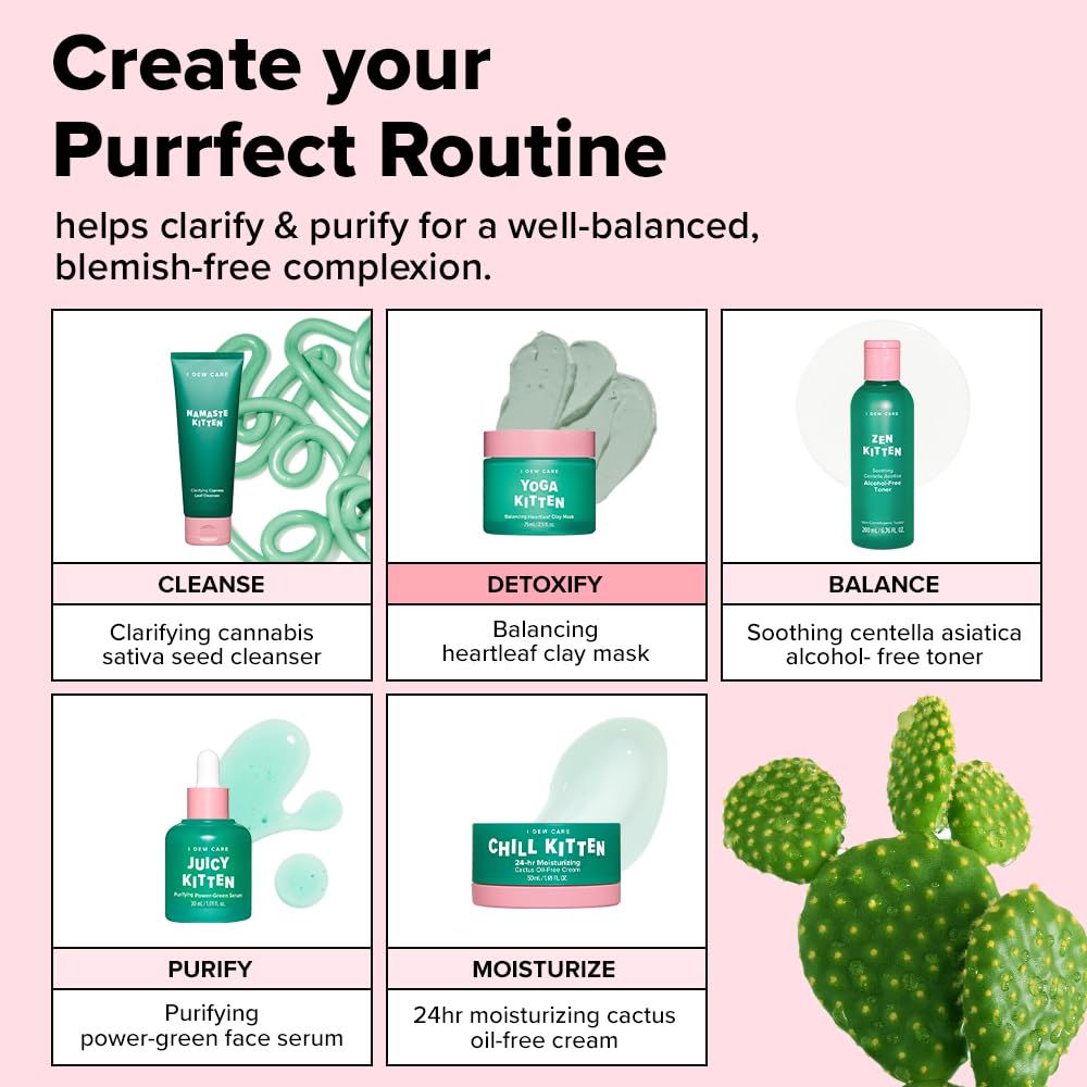 I DEW CARE Wash-off mask offers a refreshing home spa moment.