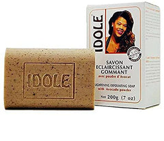 Idole soap lather with avocado seed powder for gentle cleansing and glow