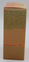 Idole Papaya Exfoliant Soap — creamy lather forming during cleansing.