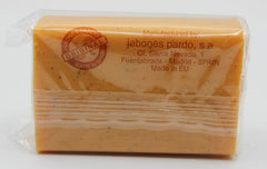 Idole Papaya Exfoliant Soap Pack 3 — three bars stacked, travel-friendly.
