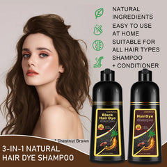 iemokoda 3-in-1 hair color shampoo enables quick, no-muss application.