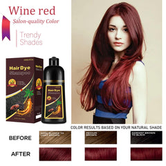 iemokoda Burgundy Hair Dye Shampoo lather demonstrating color action