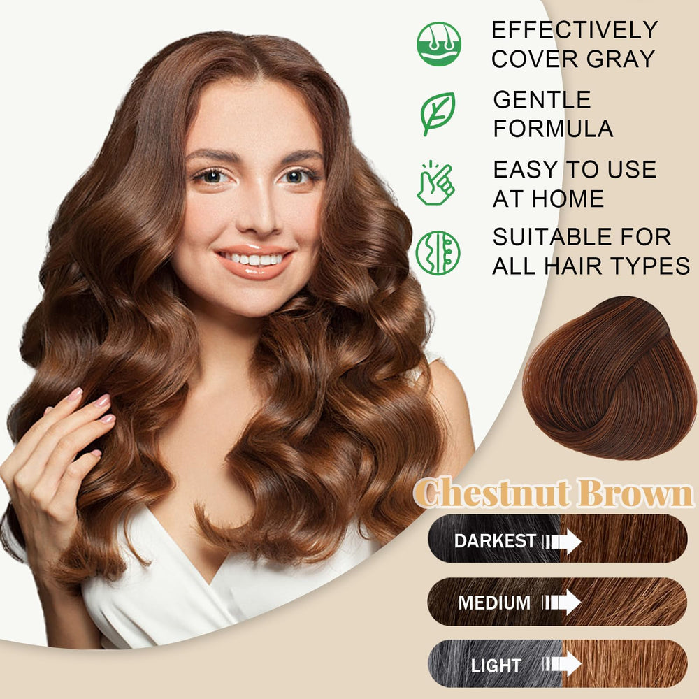 iemokoda hair dye shampoo application on hands for quick color