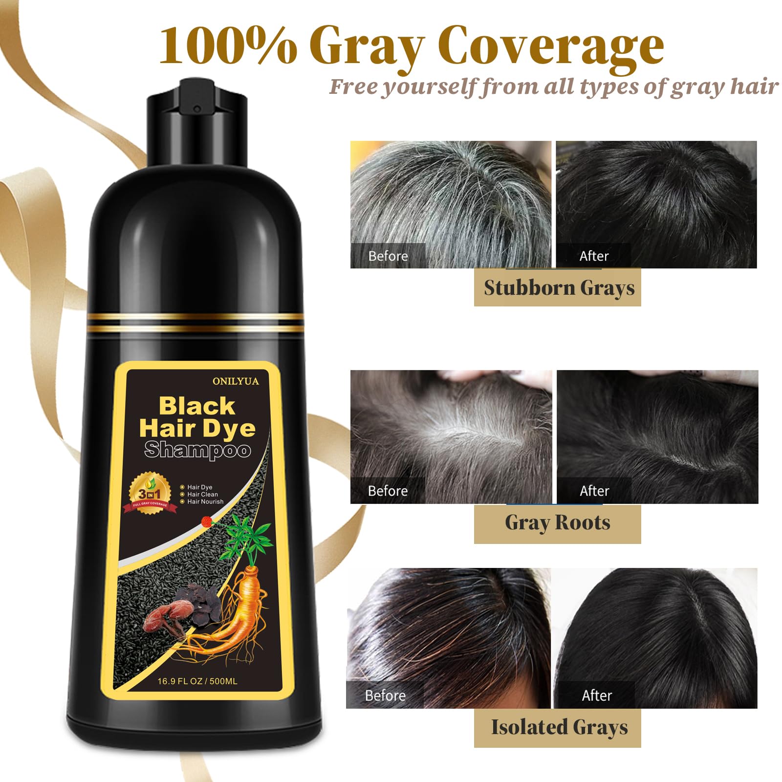 iemokoda Instant Black Hair Dye Shampoo foam lather demonstrates easy application and cleansing