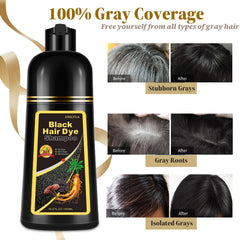iemokoda Instant Black Hair Dye Shampoo foam lather demonstrates easy application and cleansing
