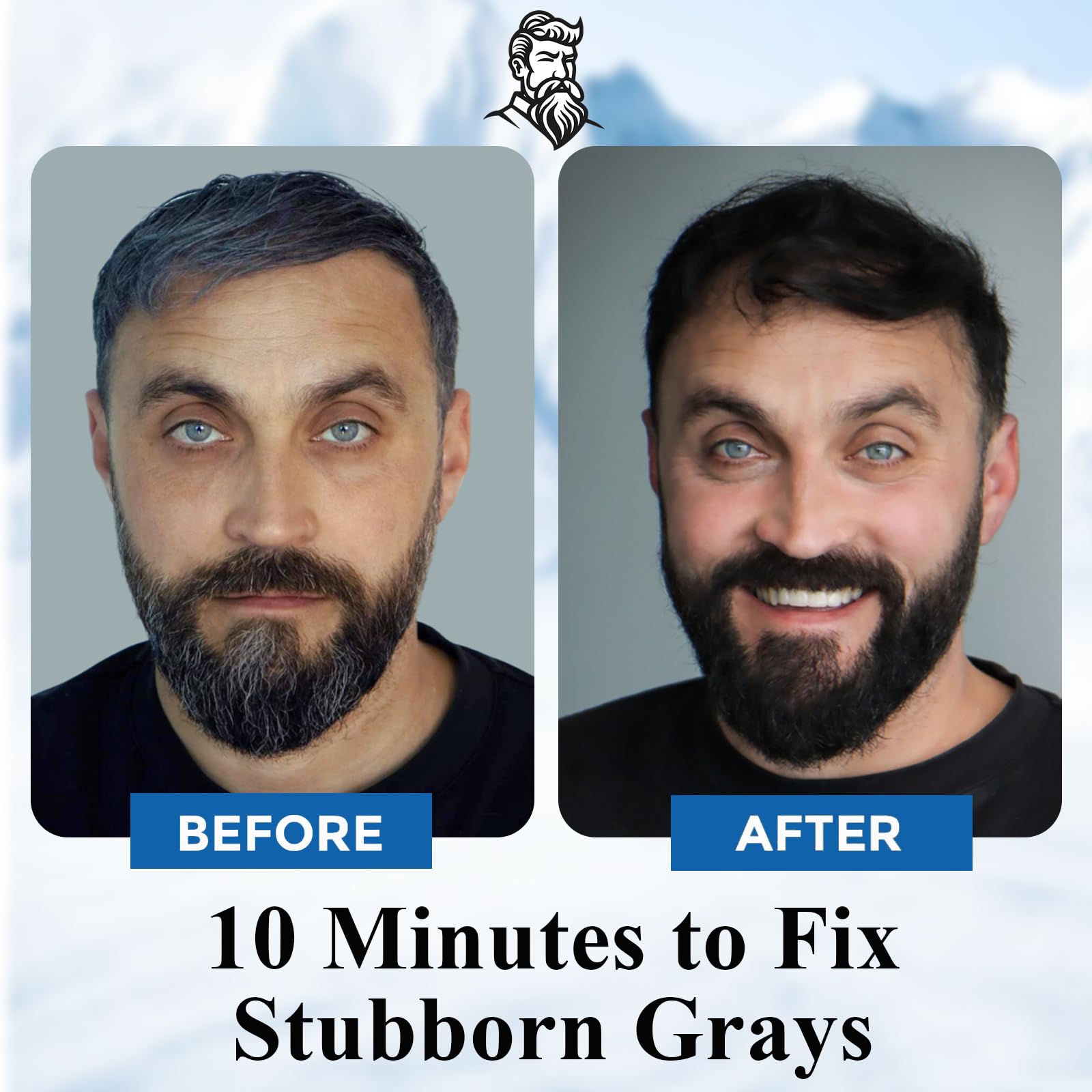iemokoda 3-in-1 beard dye shampoo lather highlights fast color blending and nourishment.