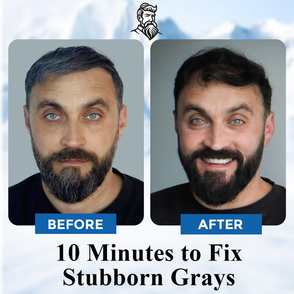 iemokoda 3-in-1 beard dye shampoo lather highlights fast color blending and nourishment.