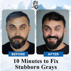 iemokoda 3-in-1 beard dye shampoo lather highlights fast color blending and nourishment.