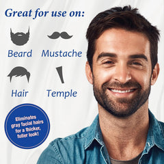 iemokoda men's dye applied on beard shows even color