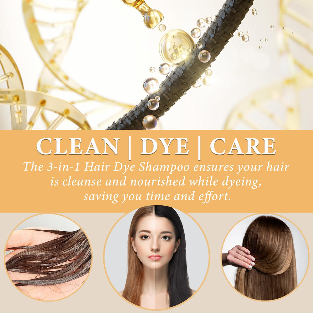 iemokoda natural black hair dye shampoo color-result displays lasting shade coverage