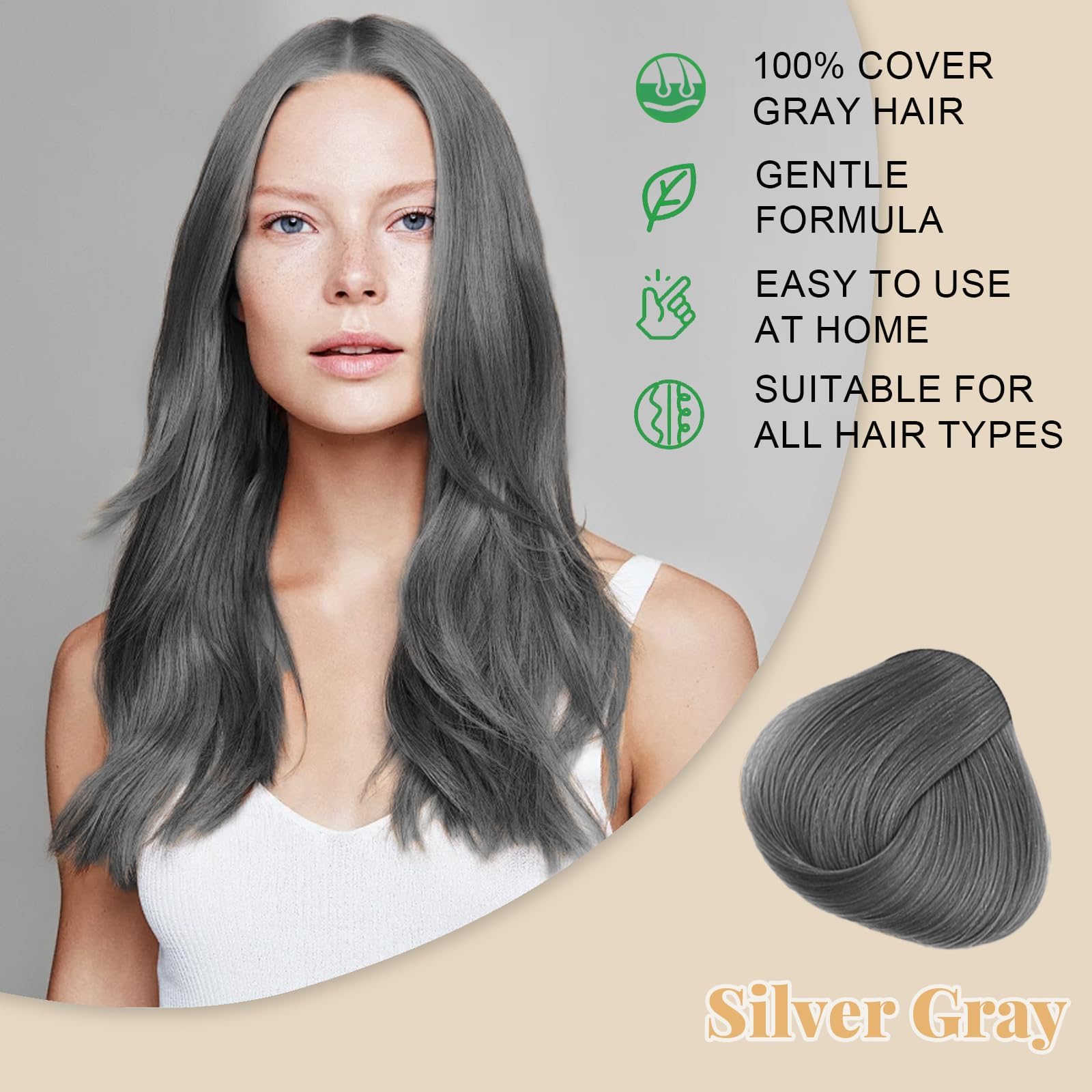 iemokoda salon-worthy silver gray result after one wash