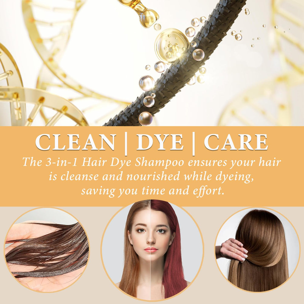 iemokoda Wine Red Hair Dye Shampoo 15-minute wait for vibrant results.