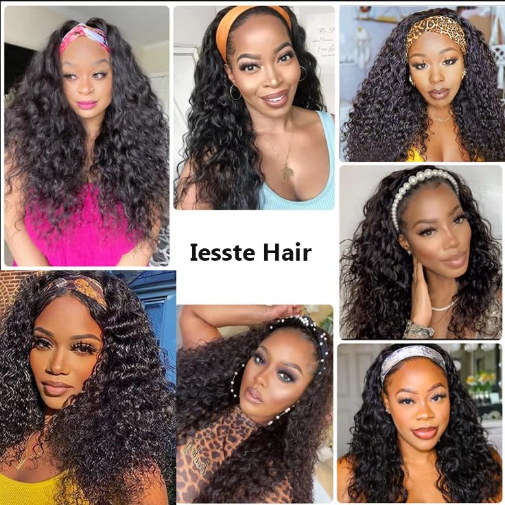 iesste headband wig brazilian virgin hair ready to wear for everyday use