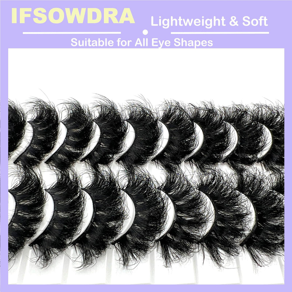 IFSOWDRA 20 pairs lash pack for versatile looks on occasions.