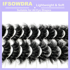 IFSOWDRA 20 pairs lash pack for versatile looks on occasions.