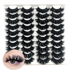 IFSOWDRA dramatic fluffy lashes with 8D volume for a bold eye look.