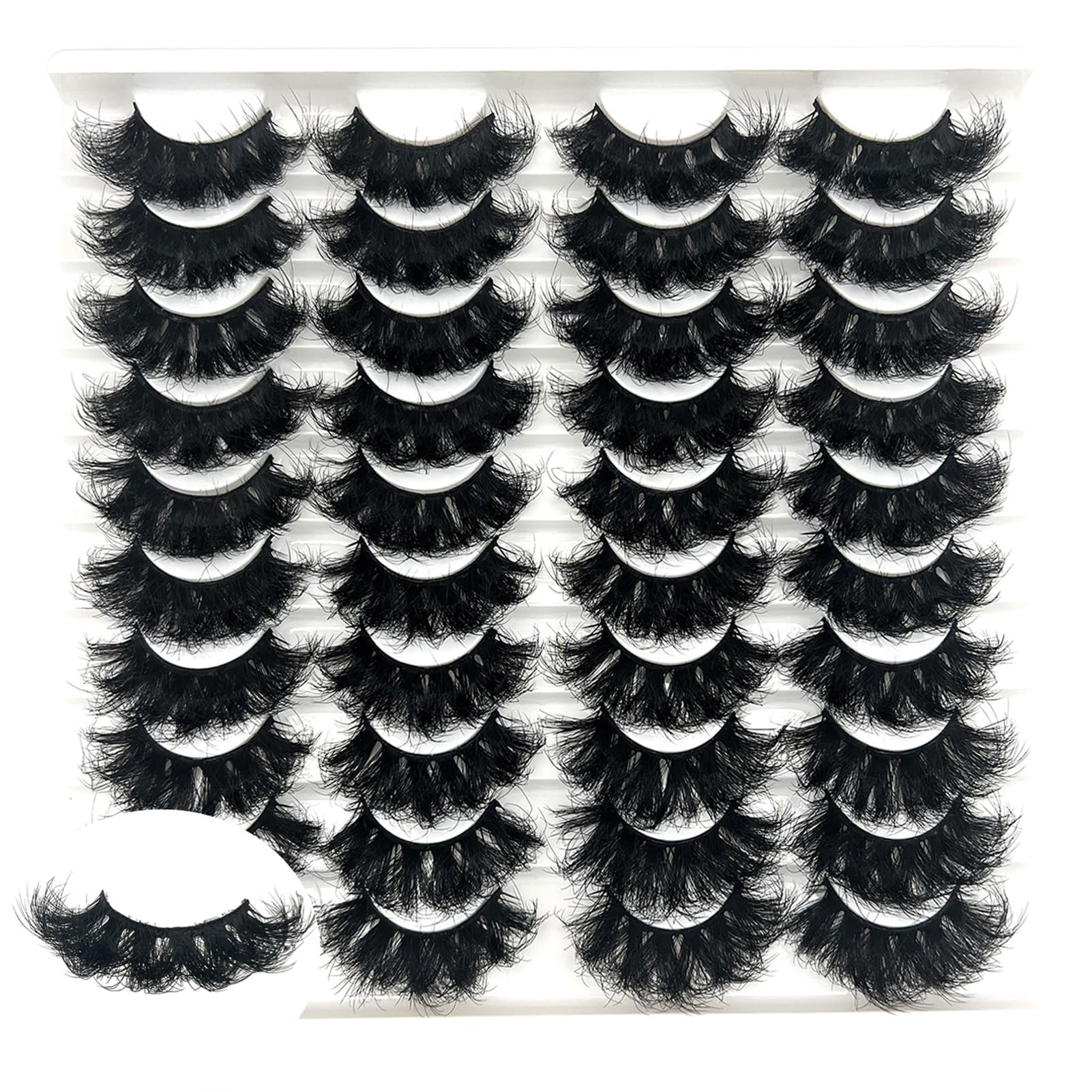 IFSOWDRA faux mink long strip lashes at 25mm for glamorous evenings.