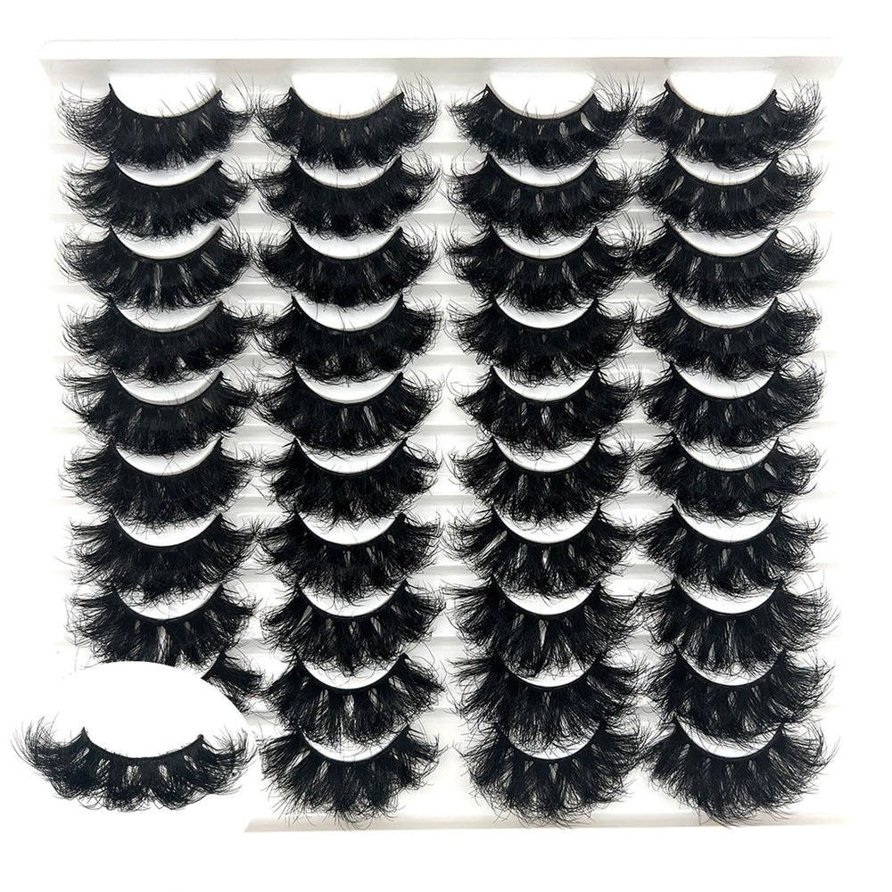 IFSOWDRA faux mink long strip lashes at 25mm for glamorous evenings.