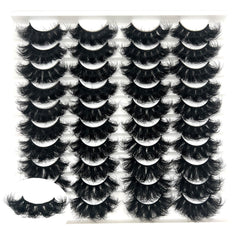 IFSOWDRA faux mink long strip lashes at 25mm for glamorous evenings.