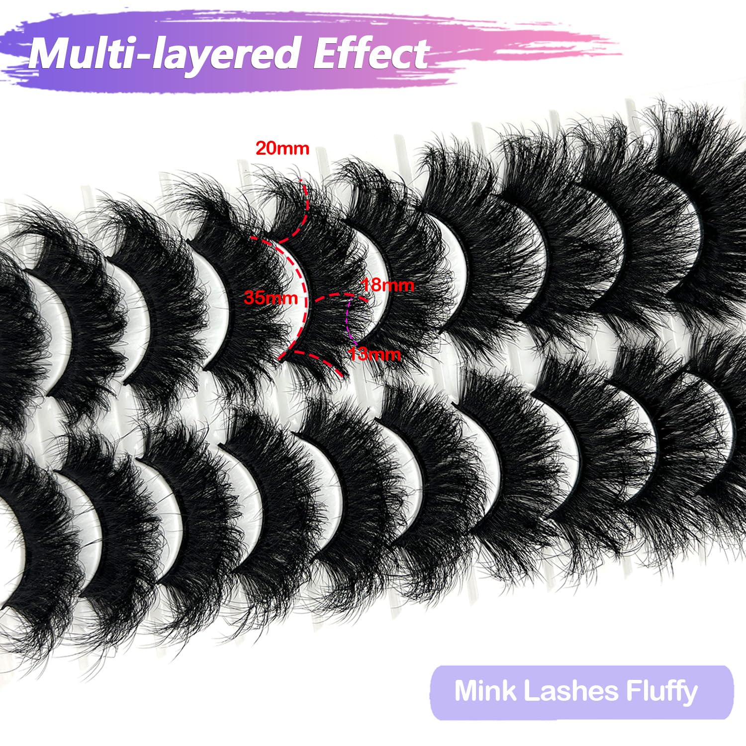 ifsowdra lashes natural look 20mm for subtle enhancement