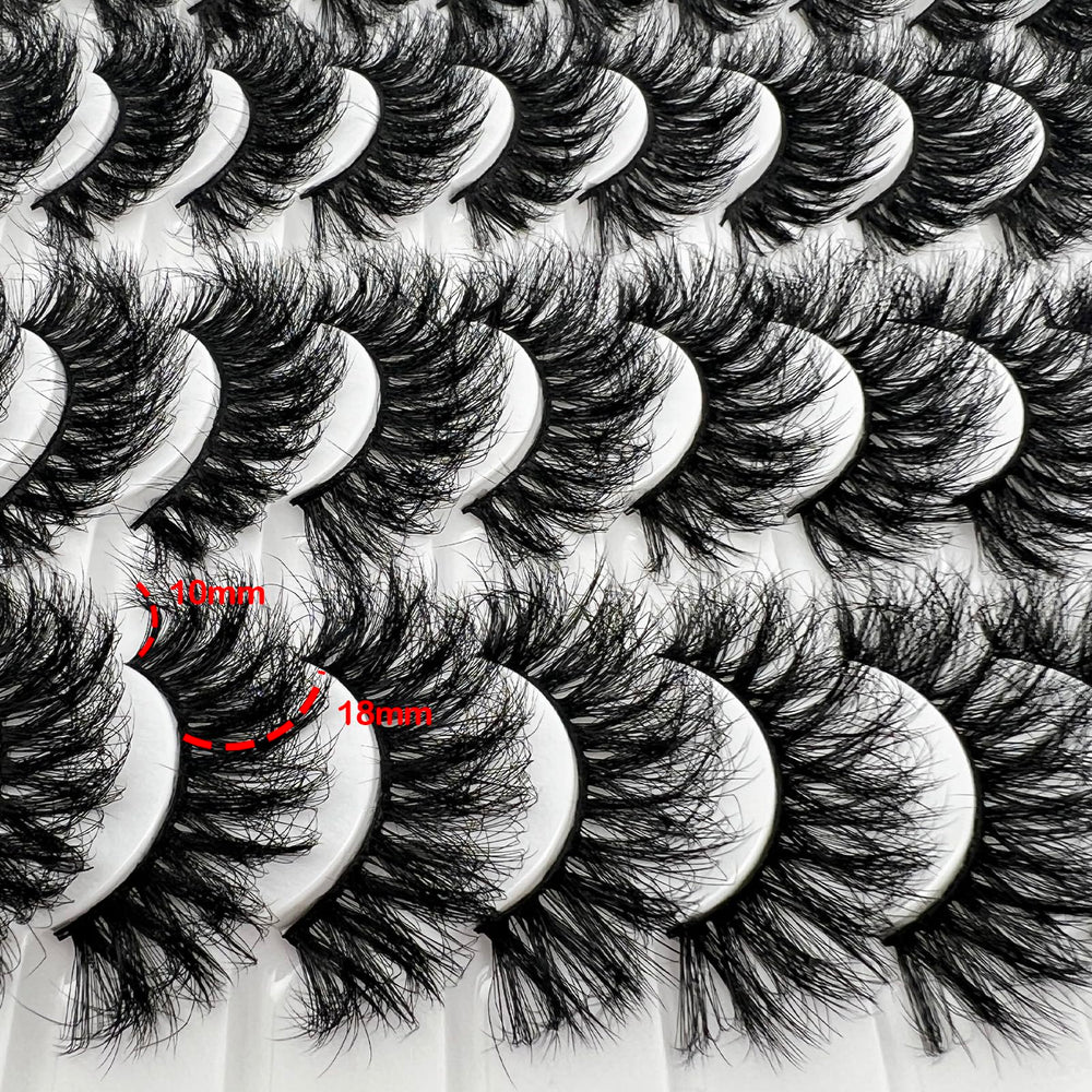 IFSOWDRA mink lashes D-Curl for full-volume definition.