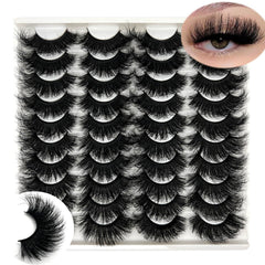 IFSOWDRA Mink Lashes Fluffy Wispy 20mm for a dramatic cat-eye look