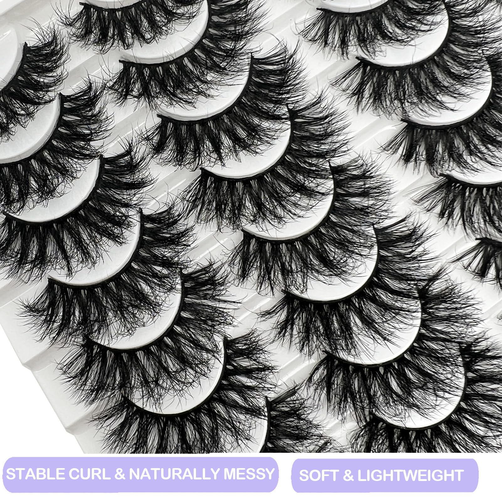 IFSOWDRA mink lashes natural look that lasts all day.