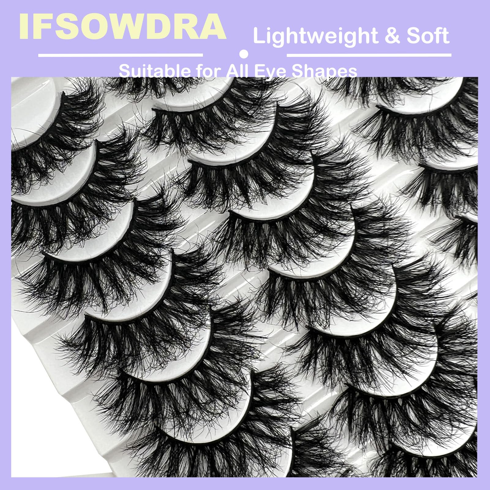 IFSOWDRA mink lashes soft cotton band for comfortable wear.