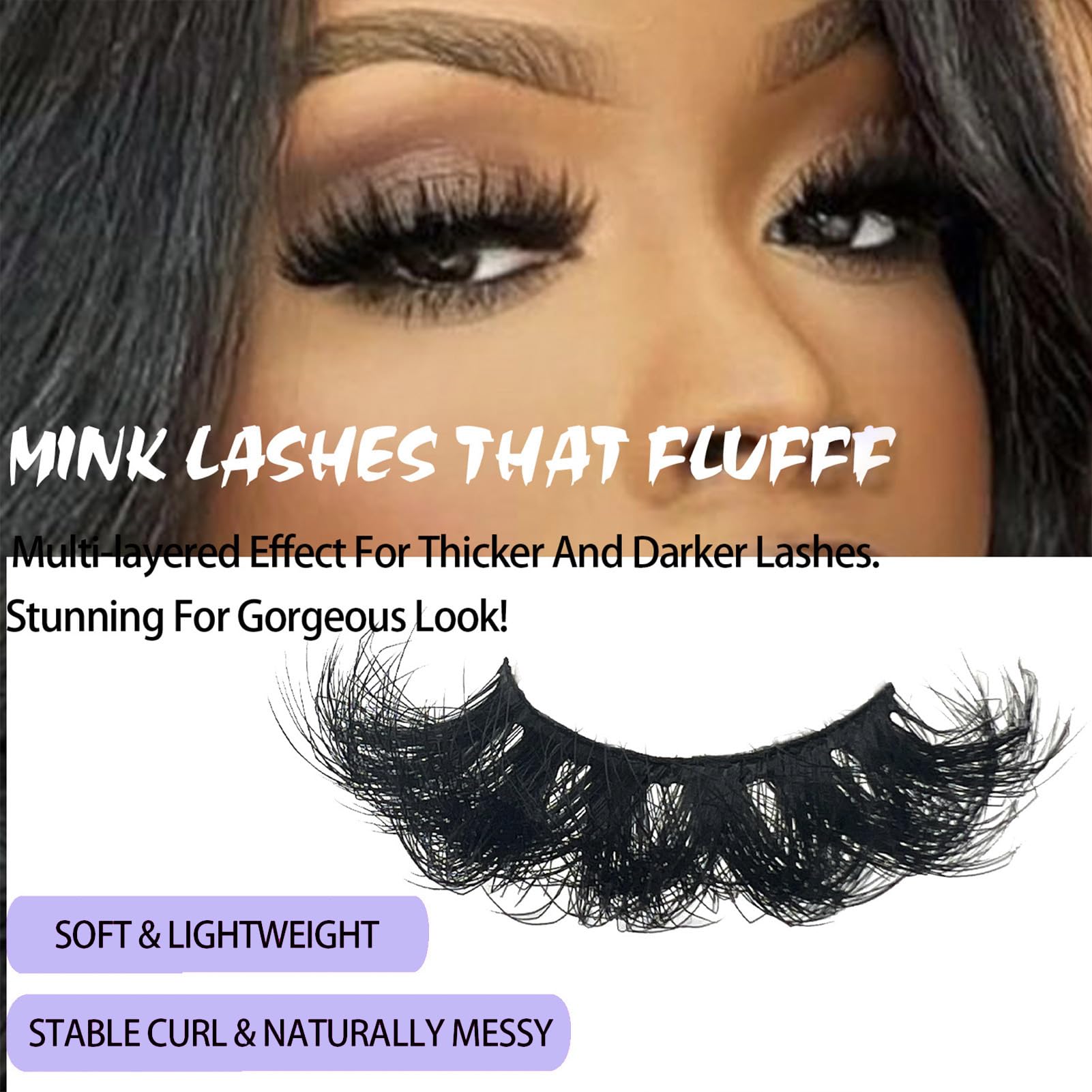 IFSOWDRA soft cotton lash band enables easy, comfortable wear.