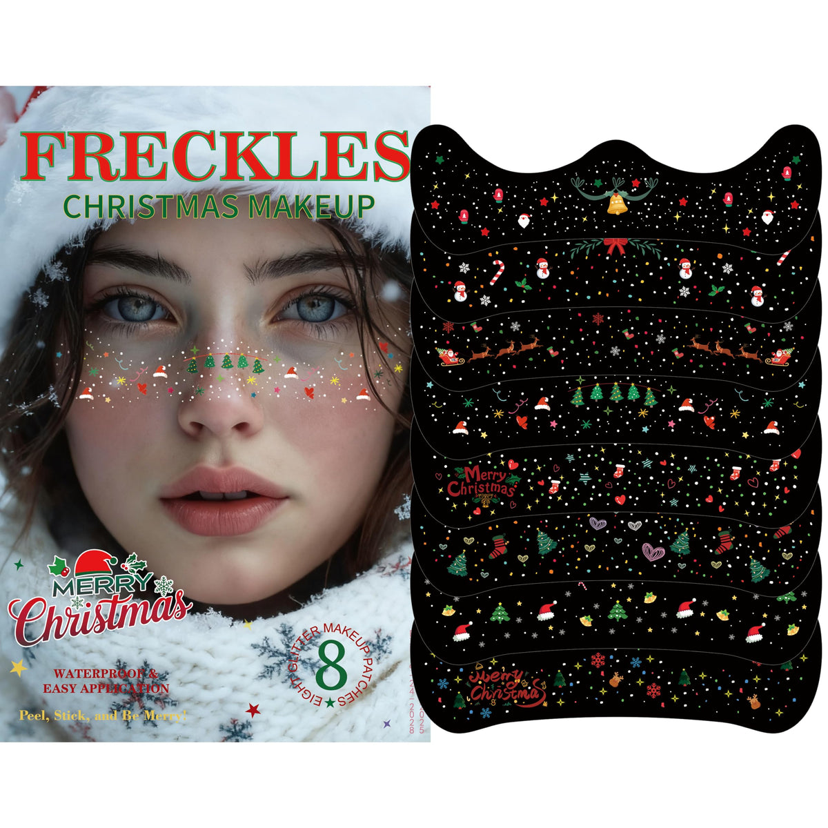 IFVGFB Santa Slei gh tattoo adds festive sparkle for photos and parties