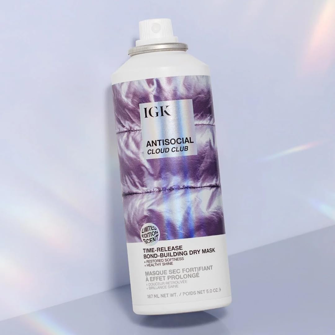 IGK Antisocial Cloud Club day-use scene, illustrating versatile dry hair care routine