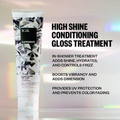 Dropper of IGK Repair Serum delivering targeted treatment to the hair shaft.