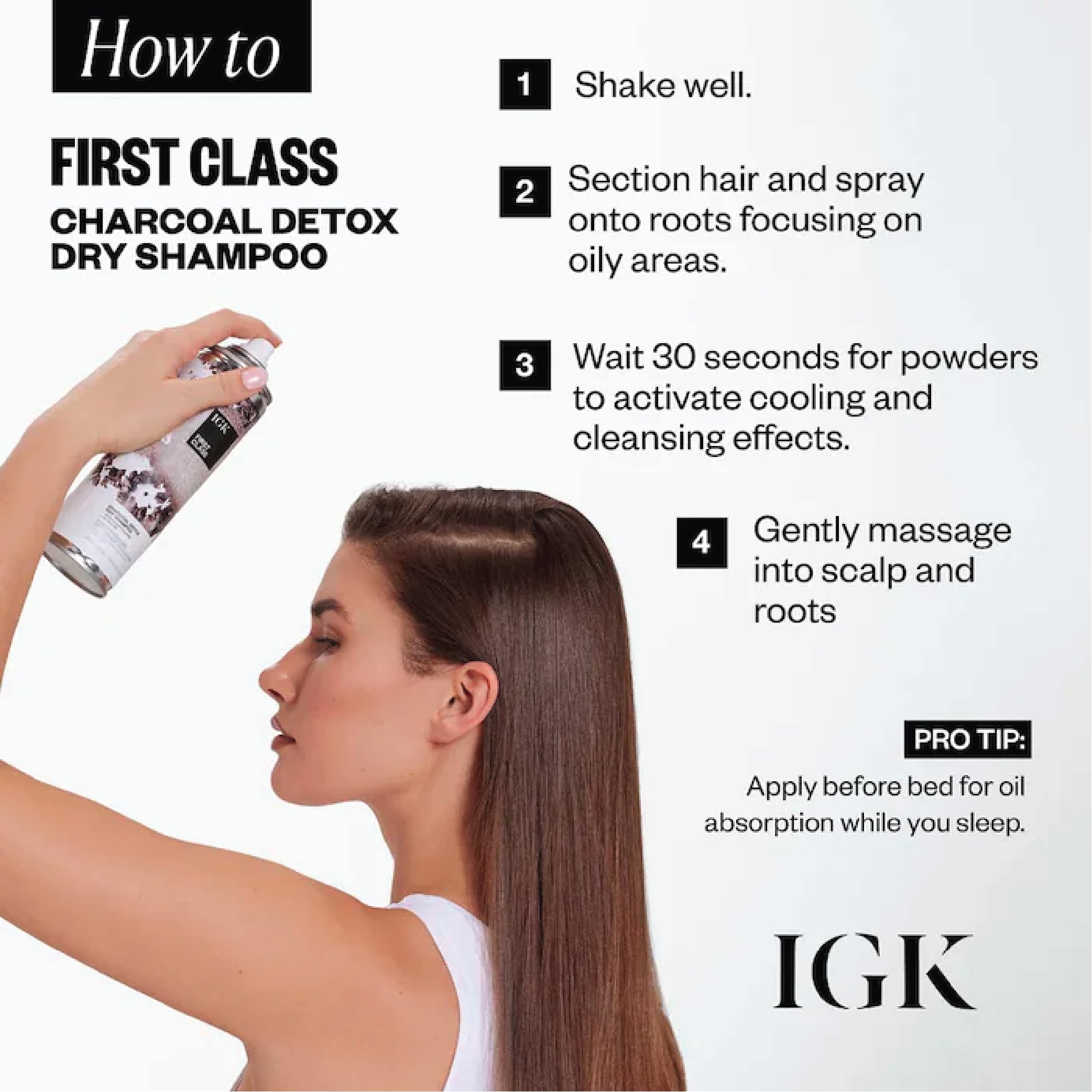 IGK First Class is vegan, sulfate-free, and safe for all hair colors.