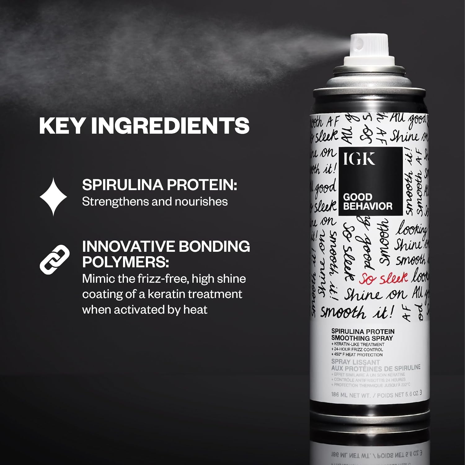 IGK GOOD BEHAVIOR anti-frizz balm jar ready to deliver lasting sleekness.